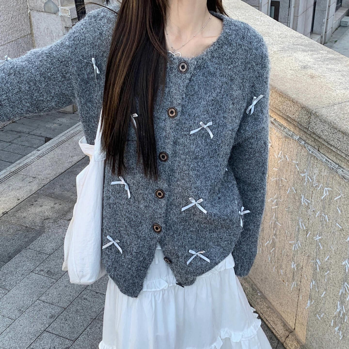 【outer】ニットカーデ　M27985