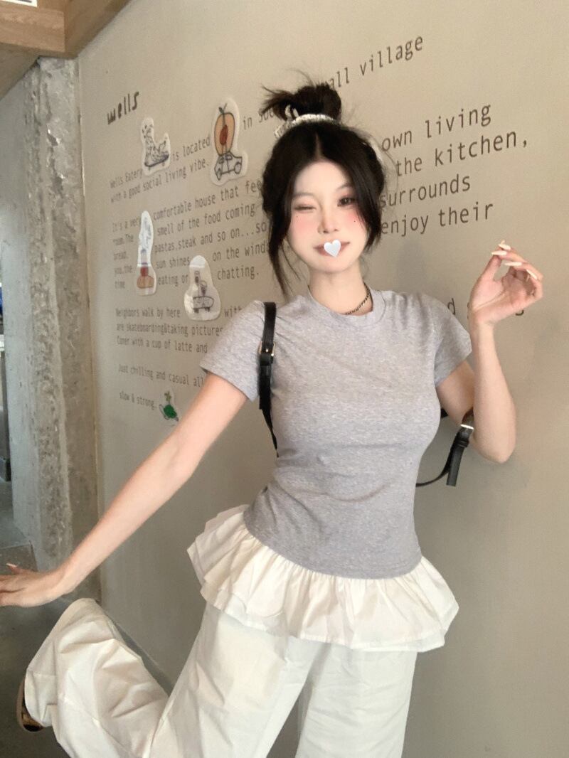 【tops】切り替えTシャツG20291