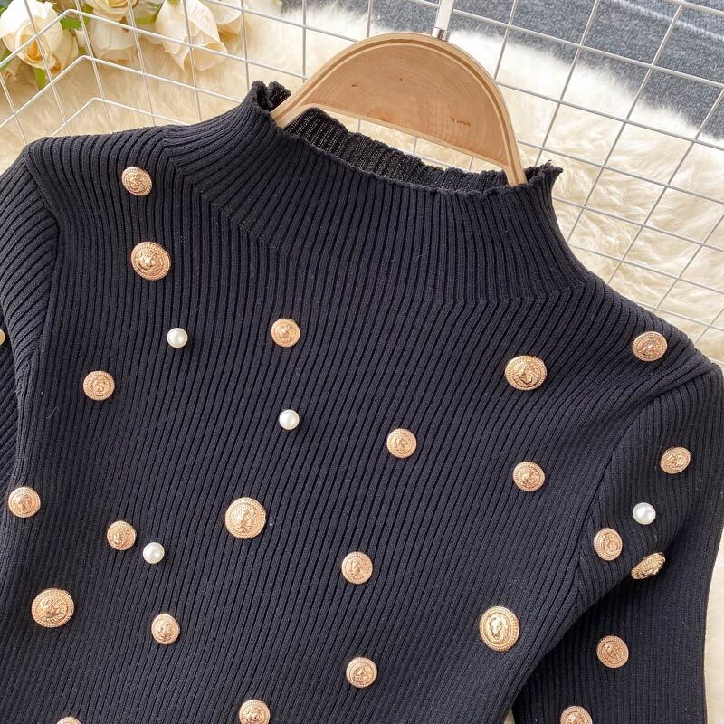 【set】ニットトップス+メッシュスカート２点セットG20201