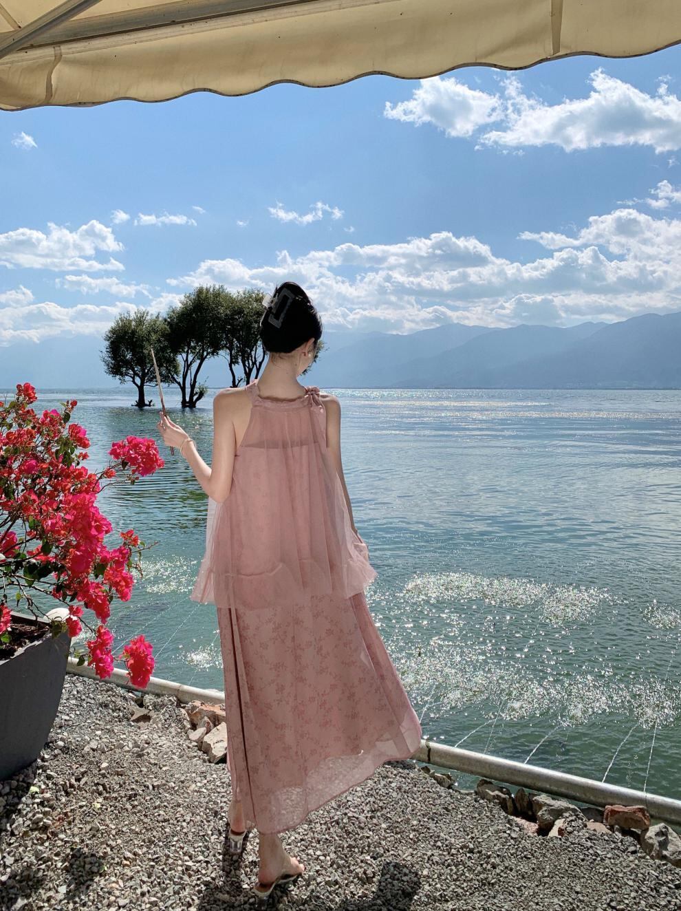 【dress】偽二つ切り替えワンピース G20441