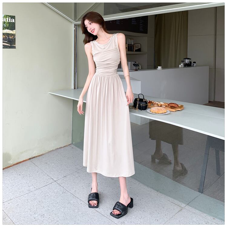 【dress】ノースリーブギャザーワンピース G21584