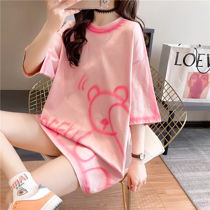 【tops】スウィート韓流スタイルトップス合わせやすいINS風Tシャツ G6704