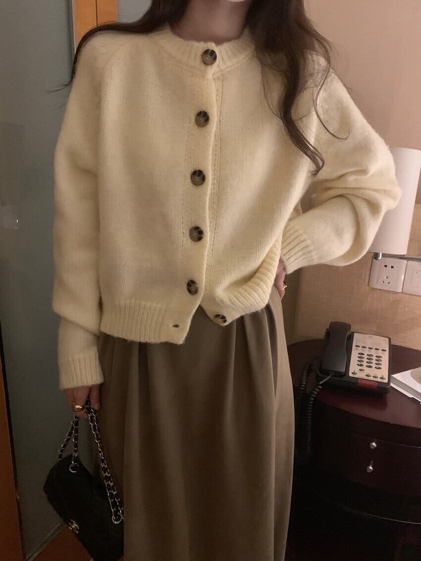 【outer】ニットカーデ　M28681
