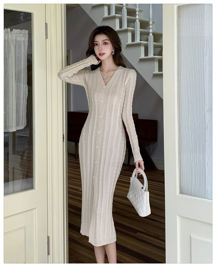 【dress】ニットワンピース　M25393