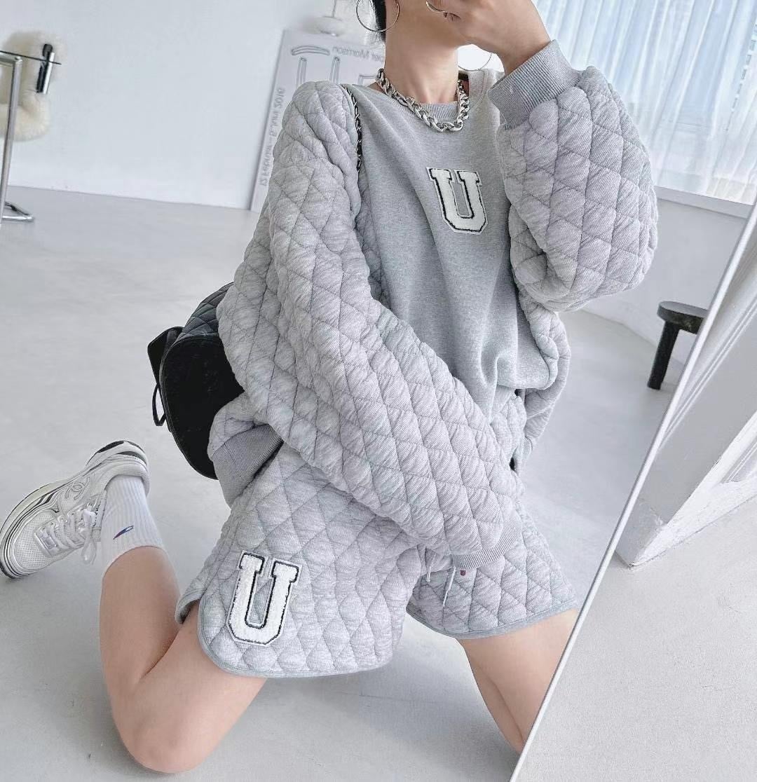 【set】プルオーバー×ショートパンツセット　M26193