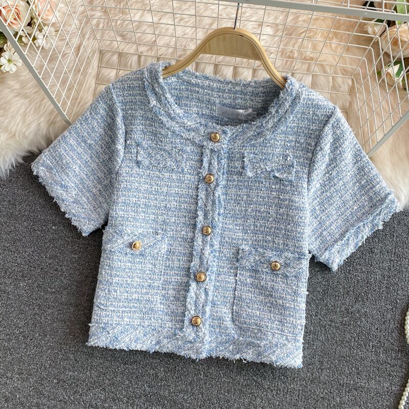 【set】高級感溢れる?3色ラウンドネックトップス+タイトスカートOL通勤セットアップF5647