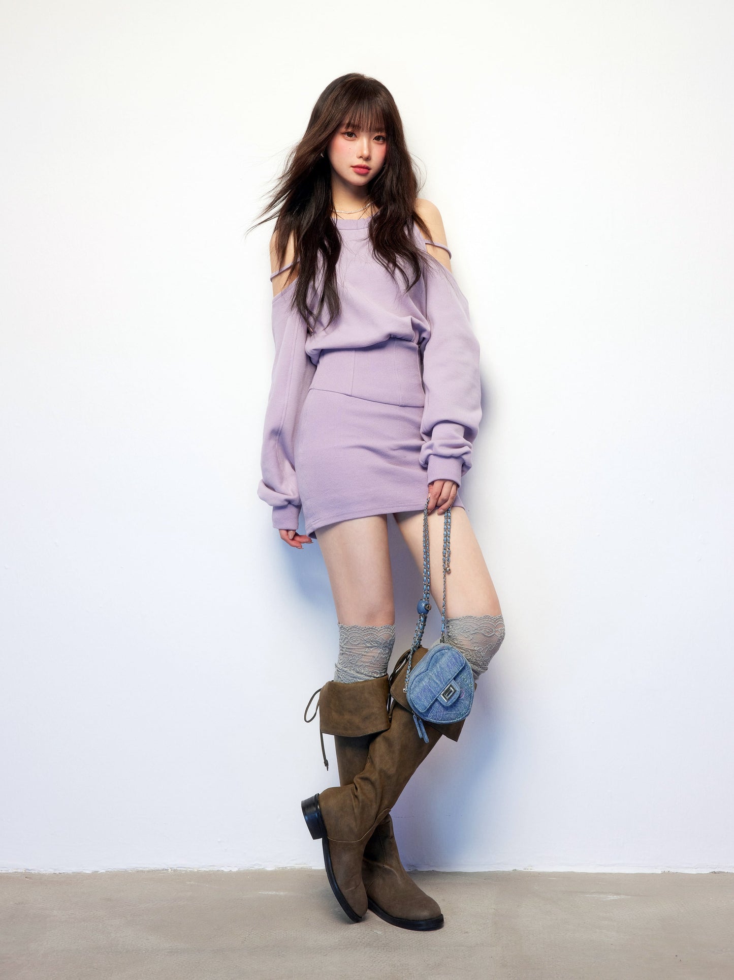 【dress】オフショルミニワンピース　N3478