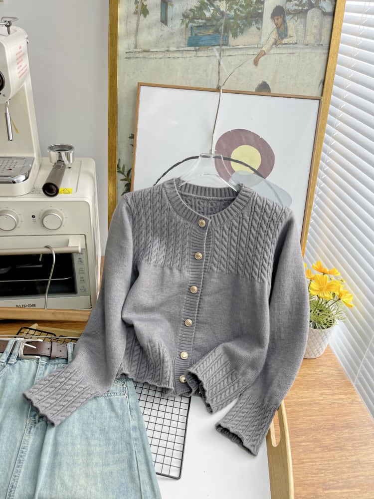 【outer】ニットカーデ　M25474