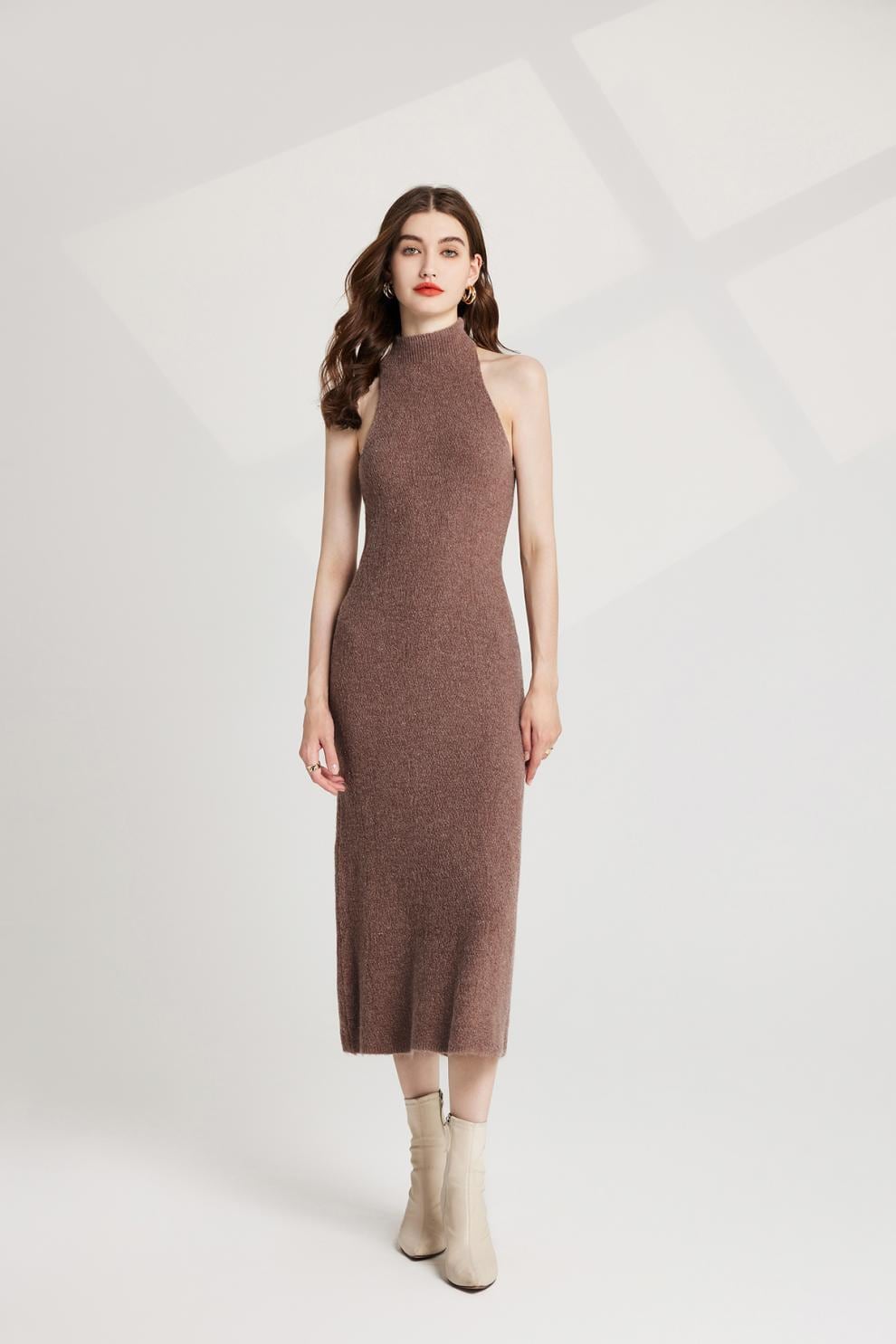 【dress】リボンニットトップス×ベストワンピースセット　M26251
