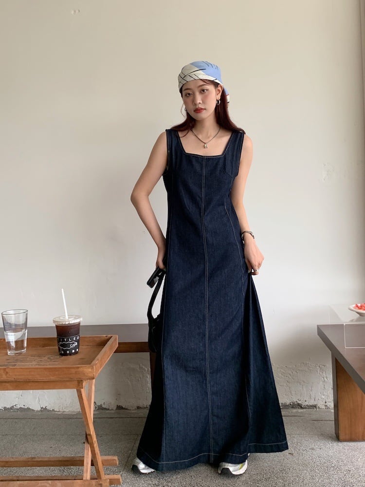 【dress】デニムワンピース　M25033