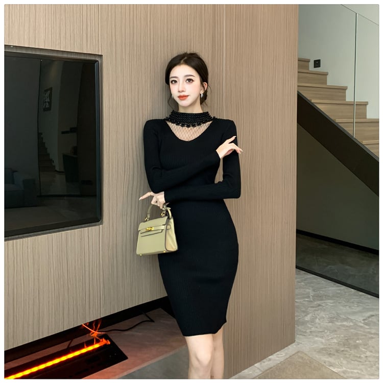 【dress】ニットワンピース　M25601