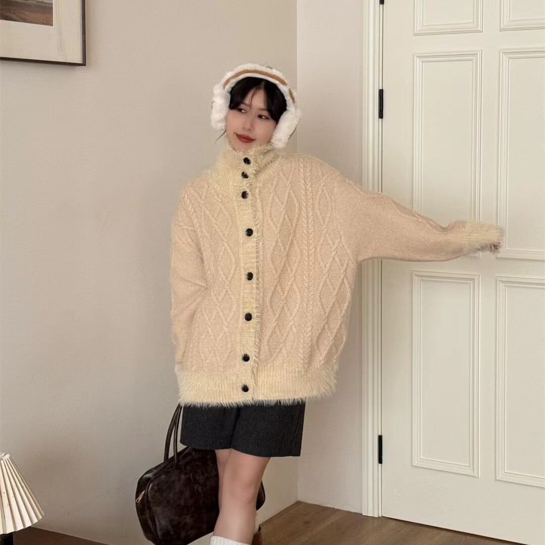 【outer】ニットカーデ　M27352