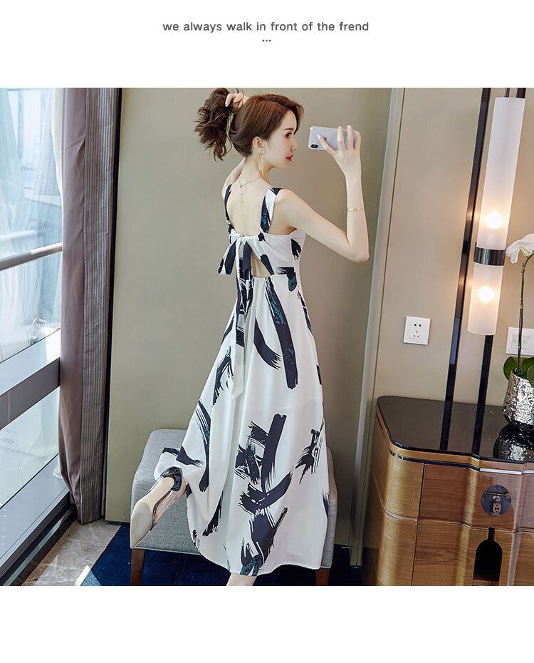 【dress】好感度UP!気質満点プリントスウィートキャミワンピース G0141