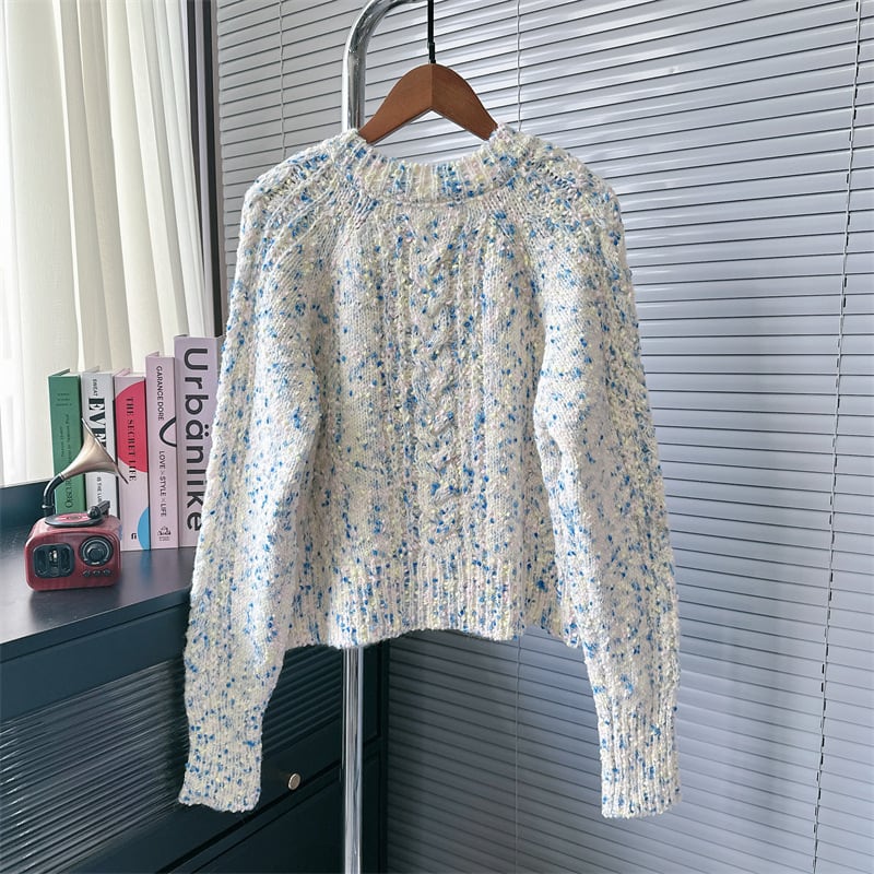 【outer】クルーネックニットカーデ　M25577