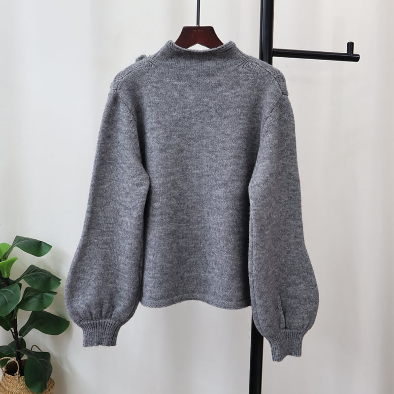 【tops】立体フラワーニットセーター　M28077