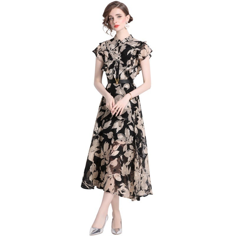【dress】プリントワンピース　M25063