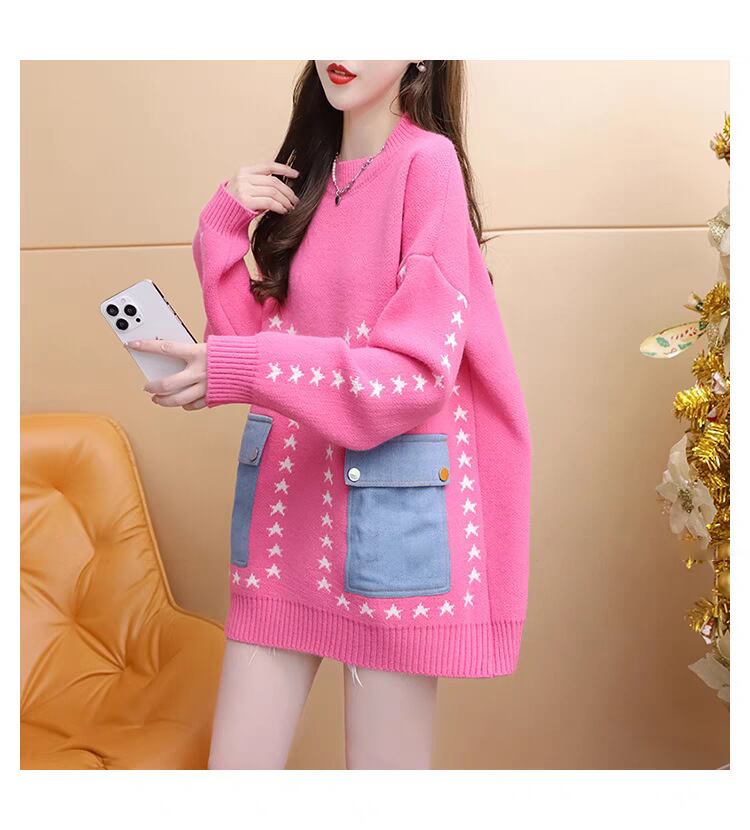 【tops】クルーネックニットセーター　M29196