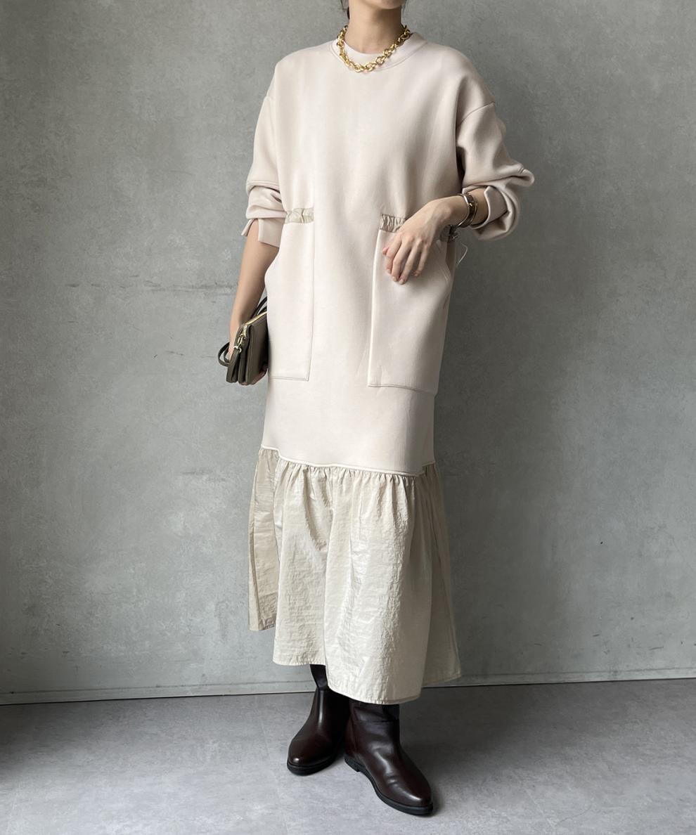 【dress】フレアドッキングカジュアルワンピース　N2899