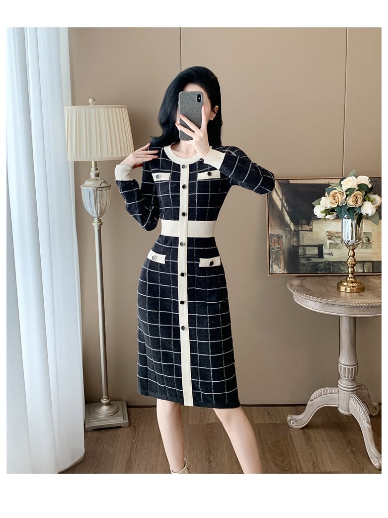 【dress】ニットワンピース　M25380