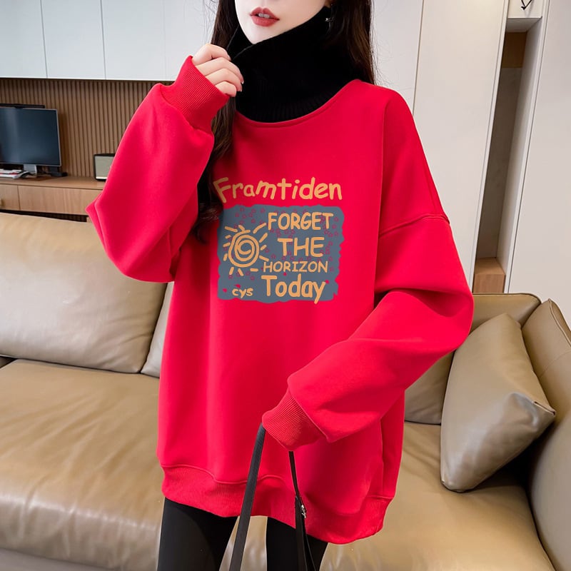 【tops】裹起毛切り替えプルオーバー　M28735
