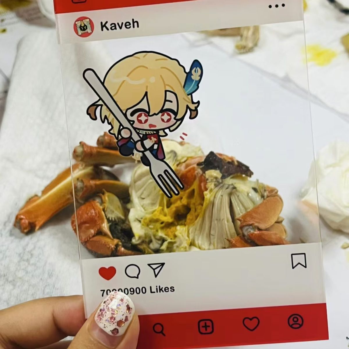 【GOODS】原神 ご飯を食べましょう クリアカード 4点セット Q2212