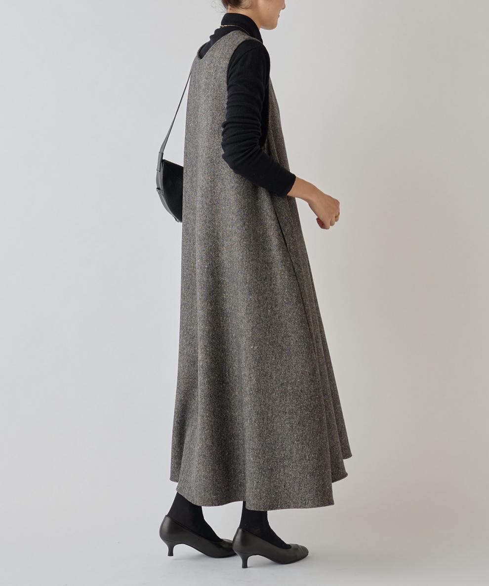 【dress】Vネックベストワンピース　M28039