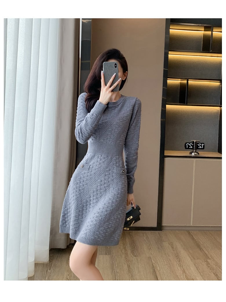 【dress】ニットワンピース　M25485