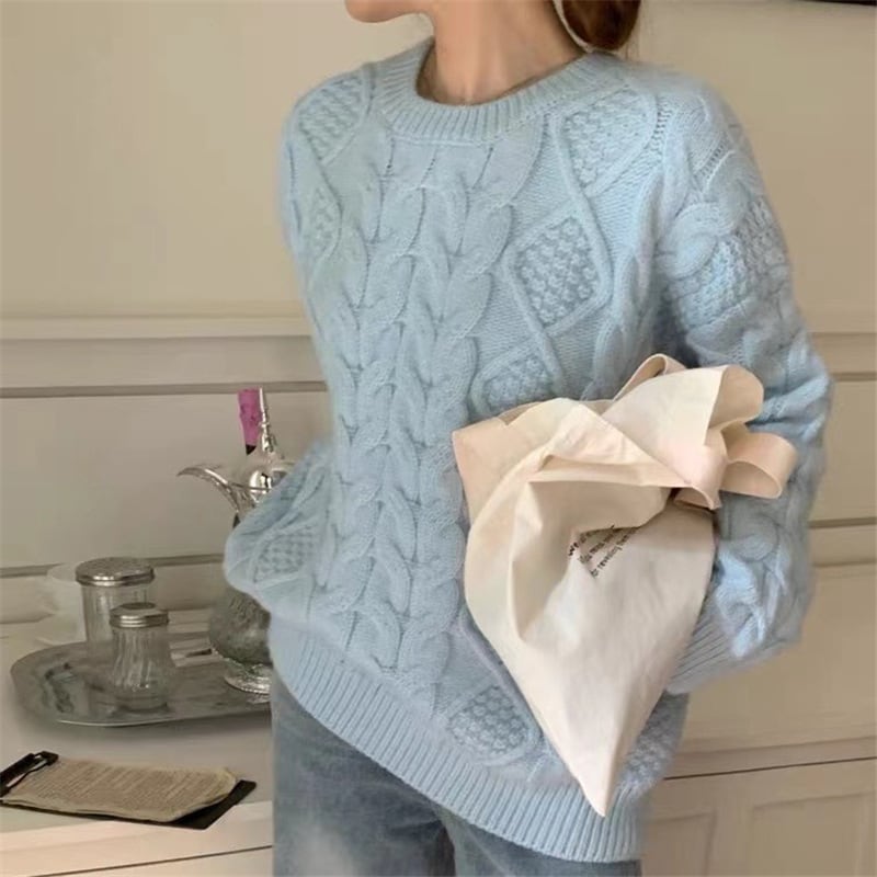 【tops】ニットセーター　M25646