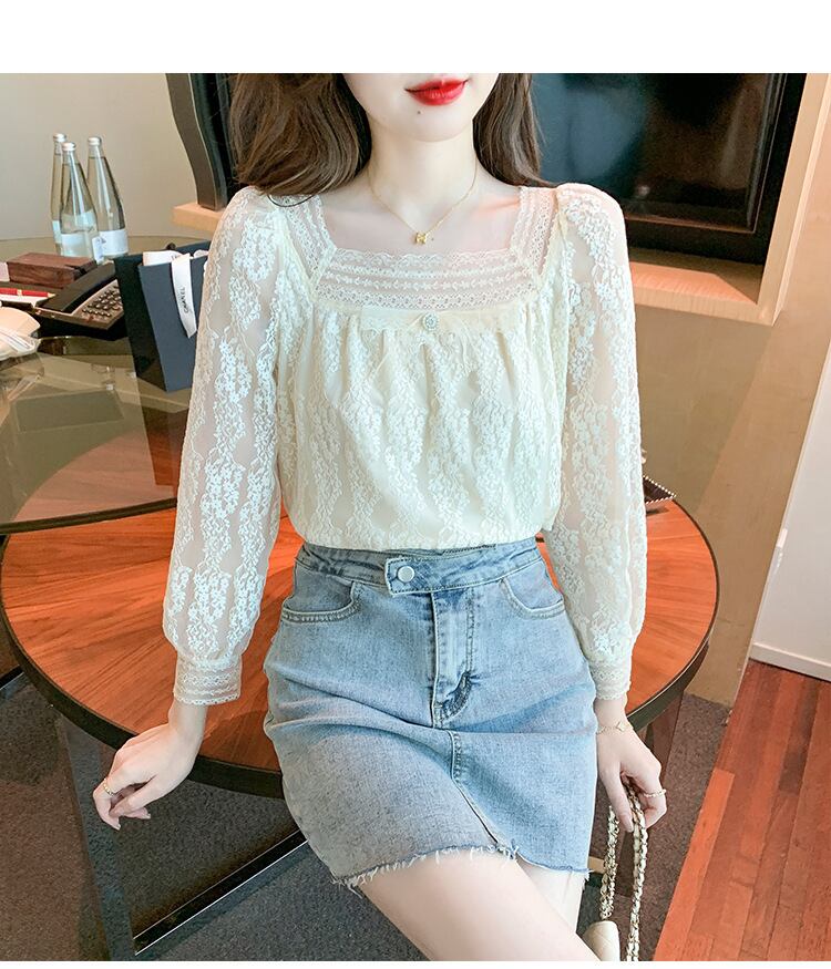 【tops】レースシャツトップス　M28614