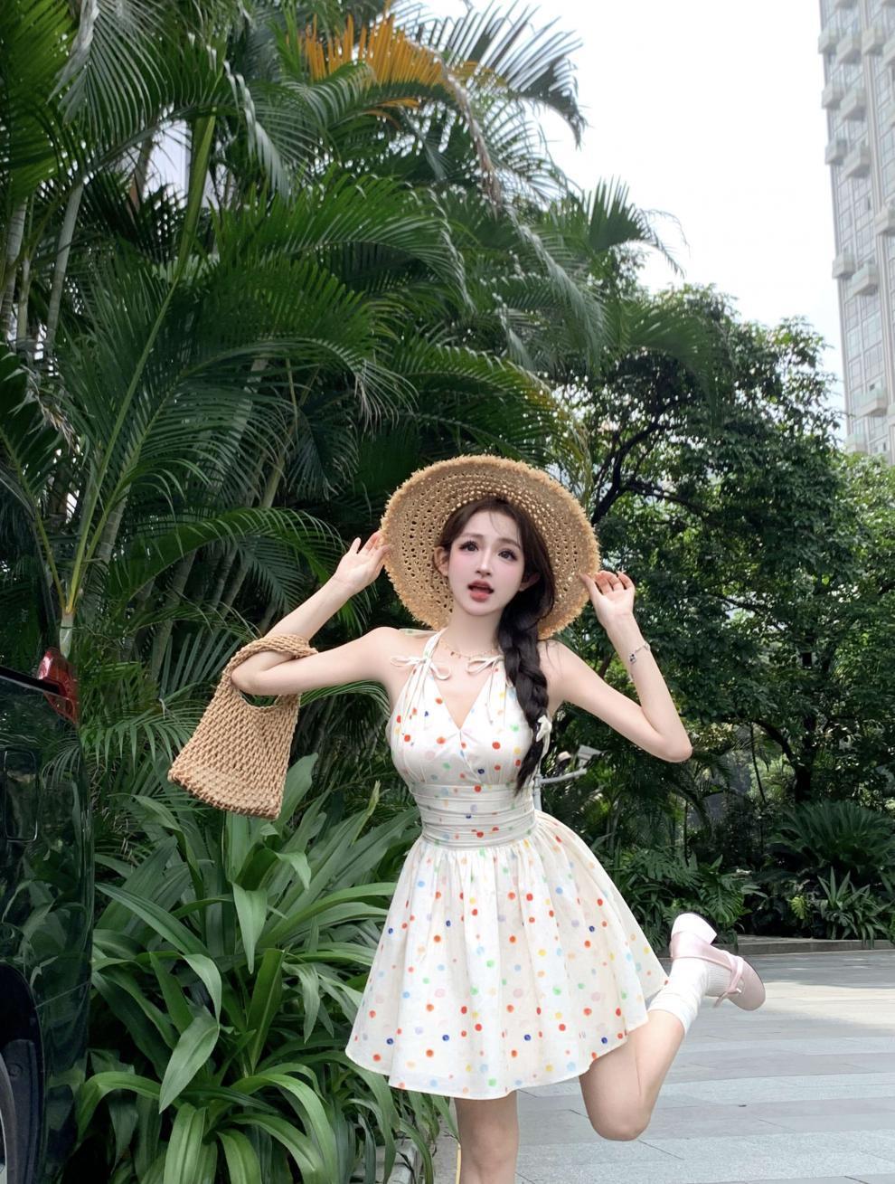 【dress】ホルターネックワンピース　M24052