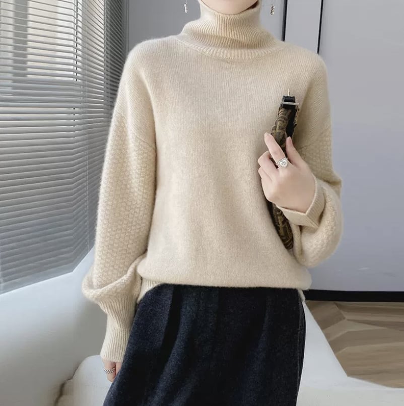 【tops】ハイネックニットセーター　M26231