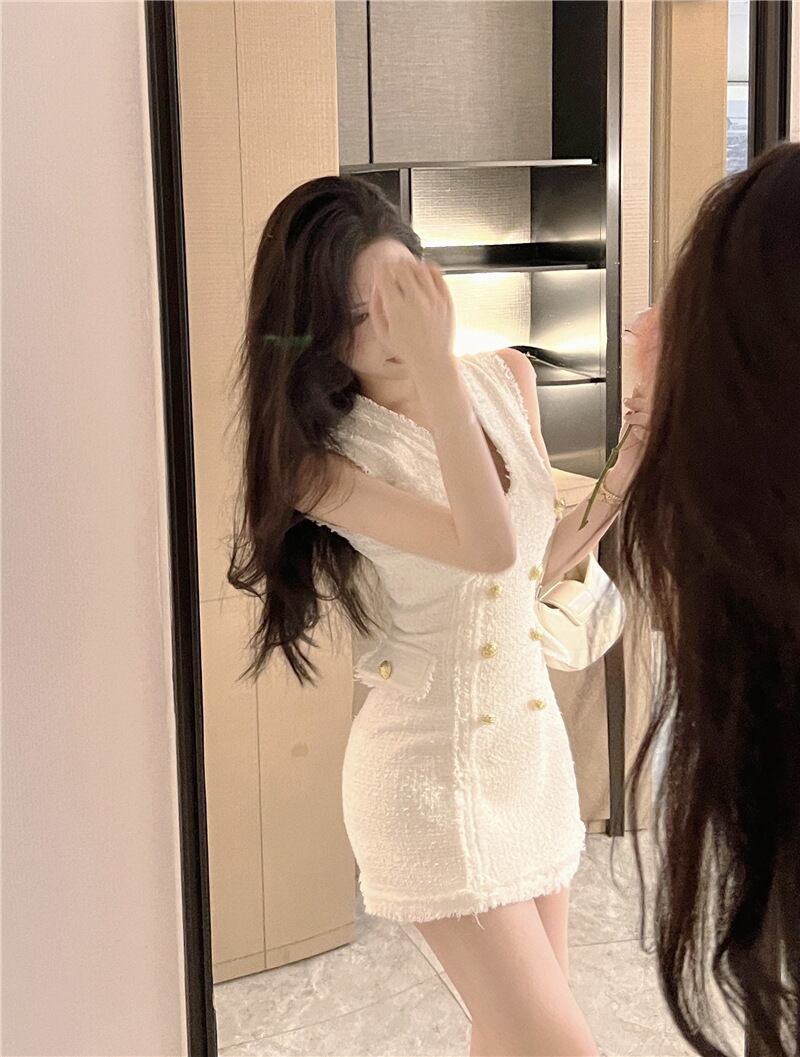 【dress】Vネックノースリーブワンピース G20341