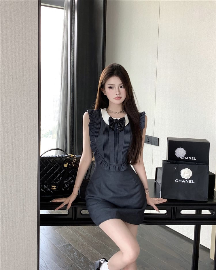 【dress】リボン付きワンピース　M24190
