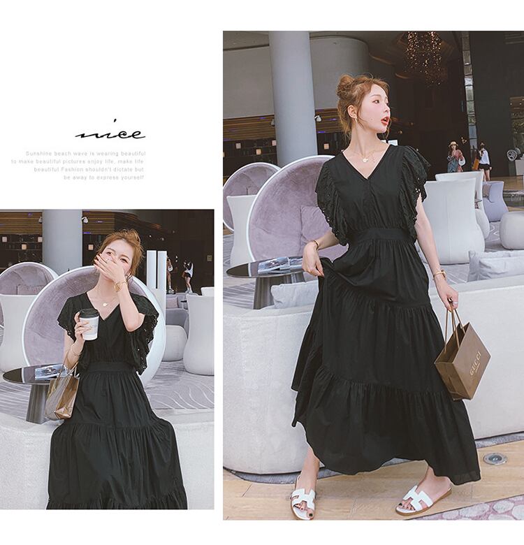 【dress】魅力的 気質満点夏おしゃれスウィート切り替え ワンピース  G0480