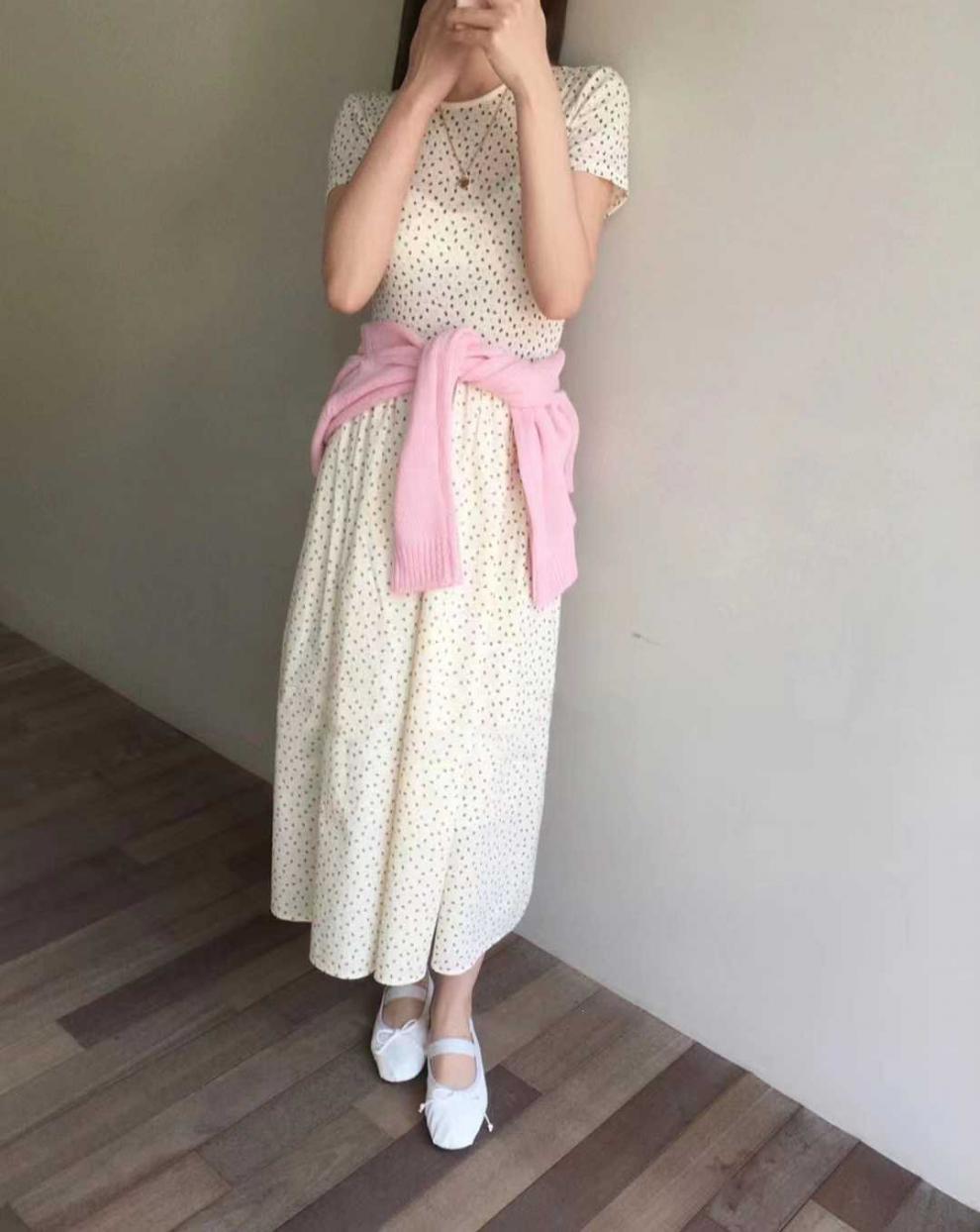 【dress】ギャザー花柄ワンピース G20230