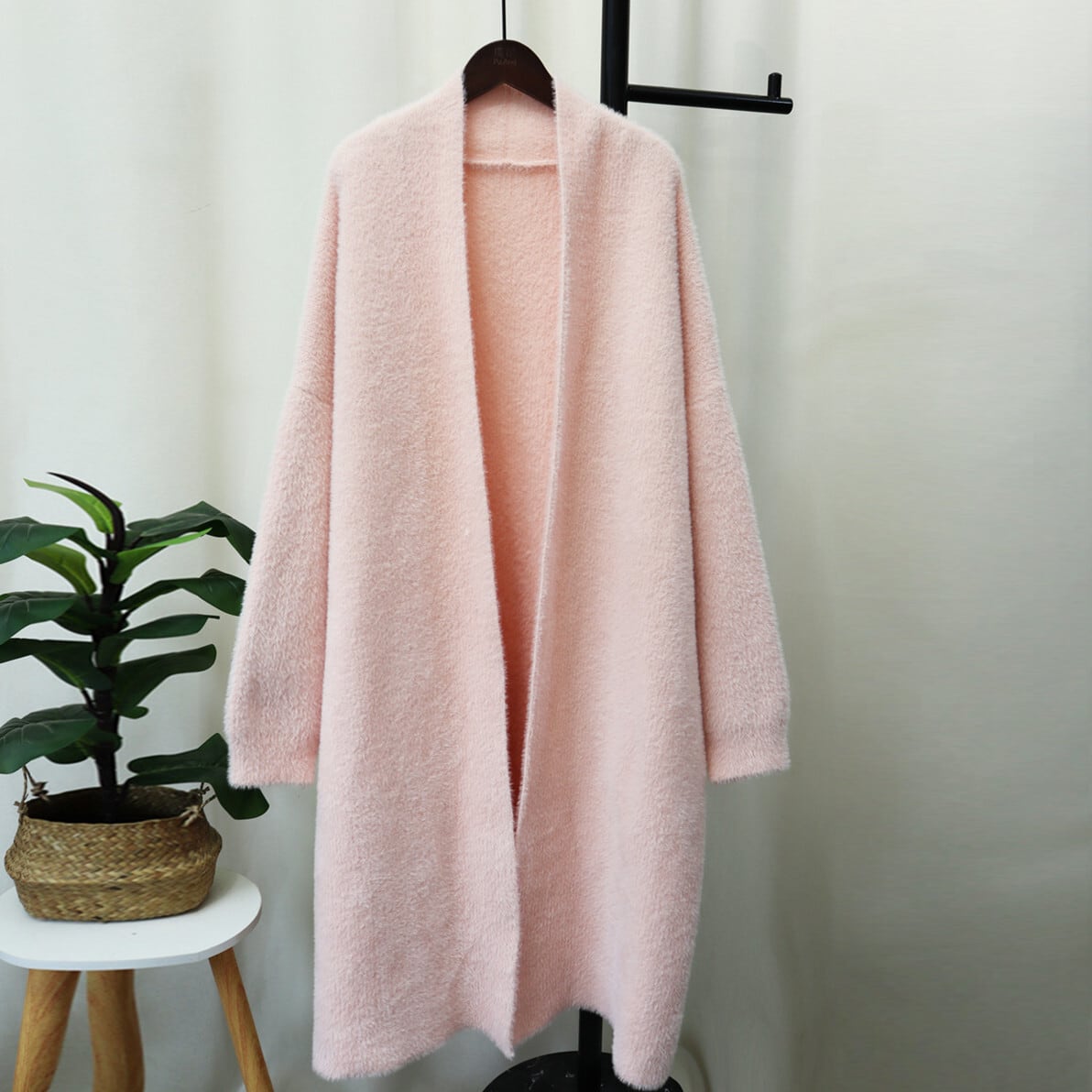 【outer】ロング丈ニットカーデ　M27586