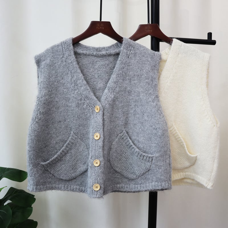 【tops】ニットベスト　M25435