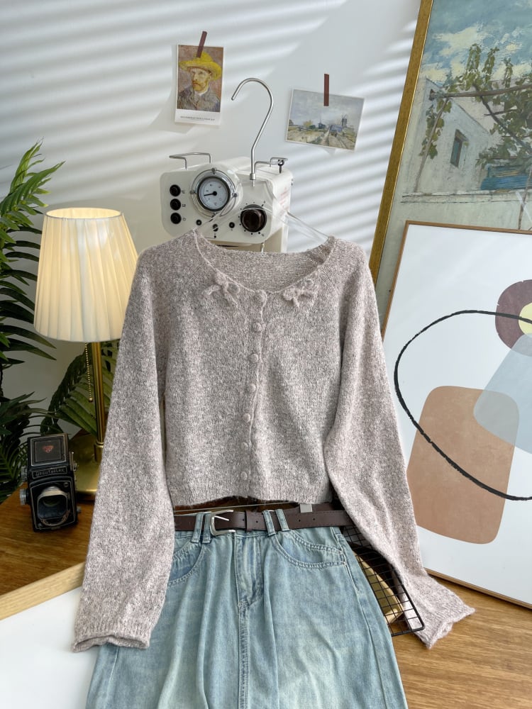 【outer】ニットカーデ　M25537