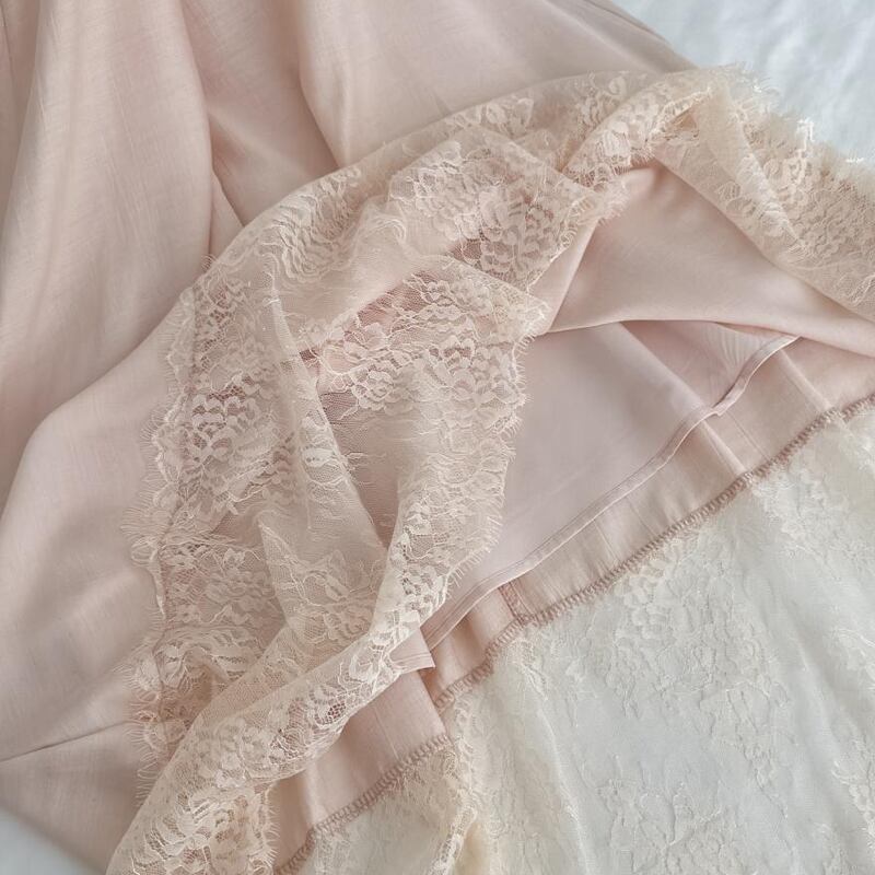 【dress】レースドッキングキャミワンピース Q8033
