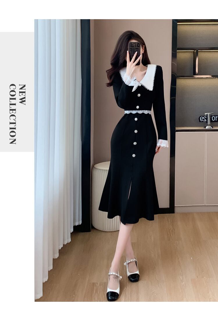 【dress】ドールカラーマーメイドワンピース G20141