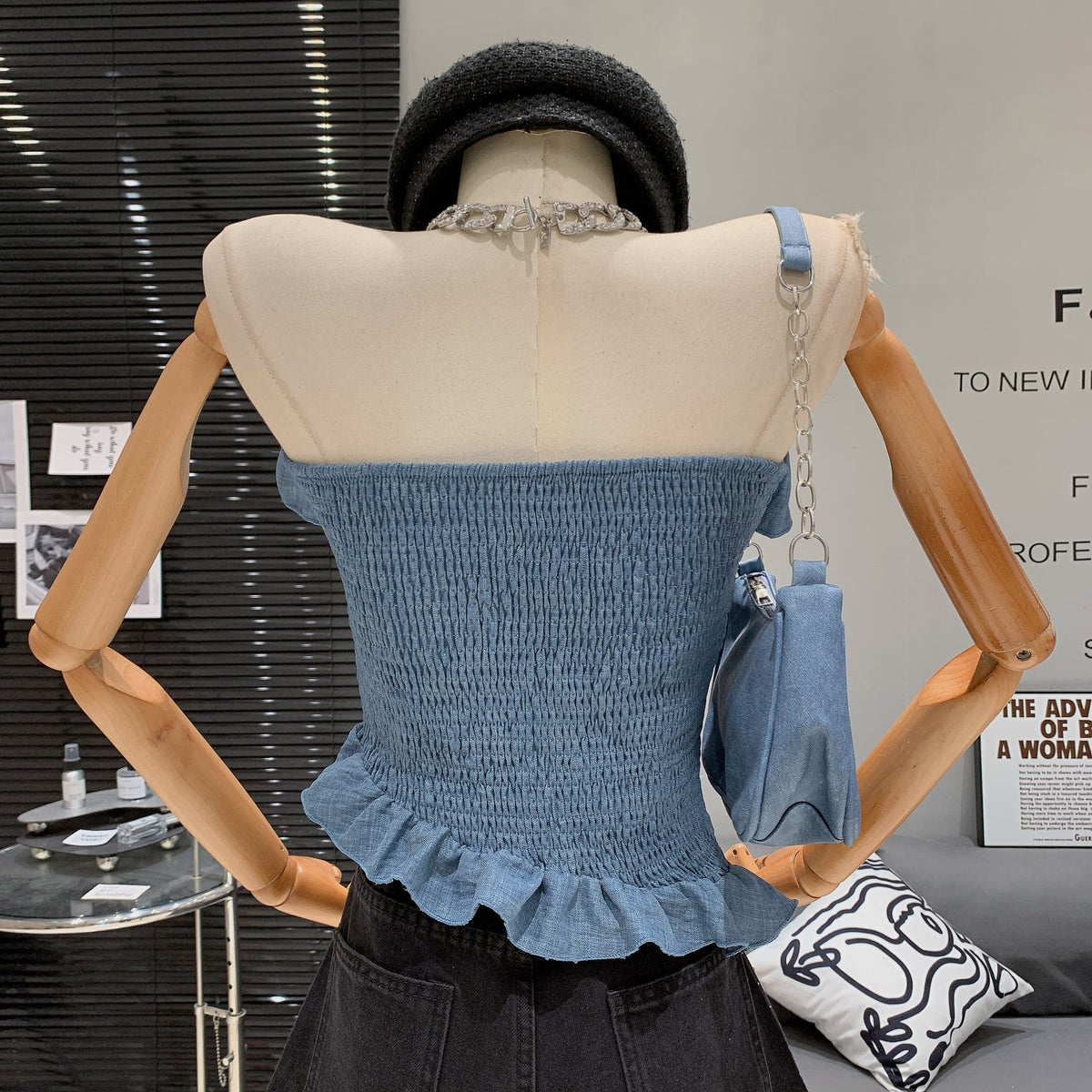 【tops】フリルベアトップ　M25023
