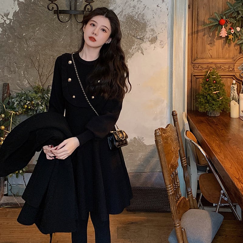 【dress】ニットワンピース　M25420