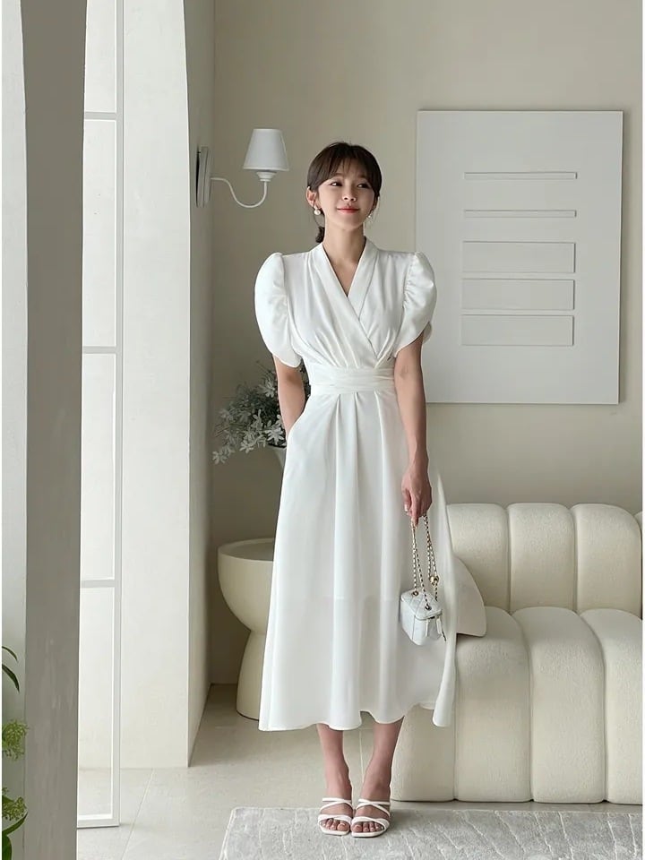 【dress】Vネックデートワンピース　M24904