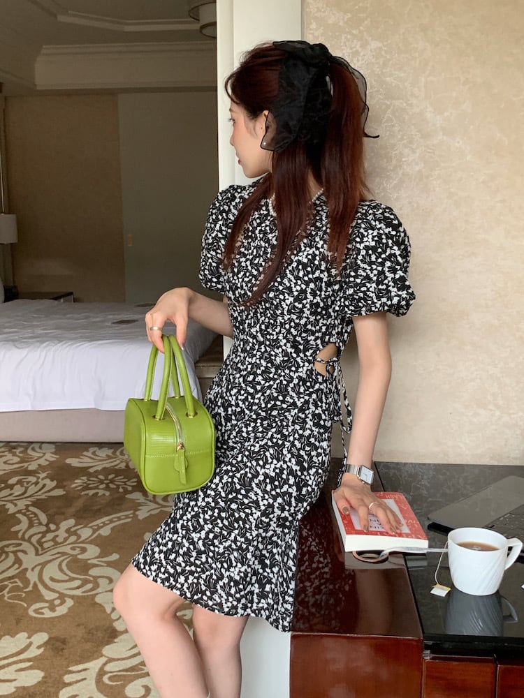 【dress】花柄ワンピース　M24870