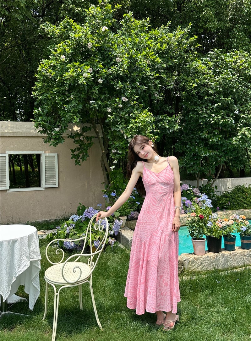 【dress】プリントキャミワンピース　M25043