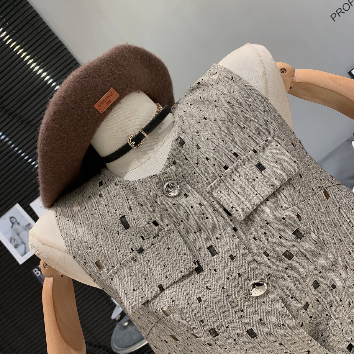 【set】ノースリーブトップス×ワイドパンツセット　M24990
