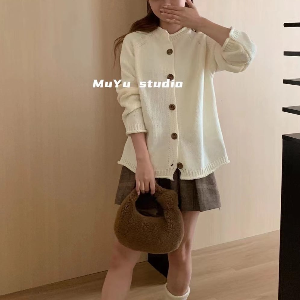 【outer】ニットカーデ　M25795