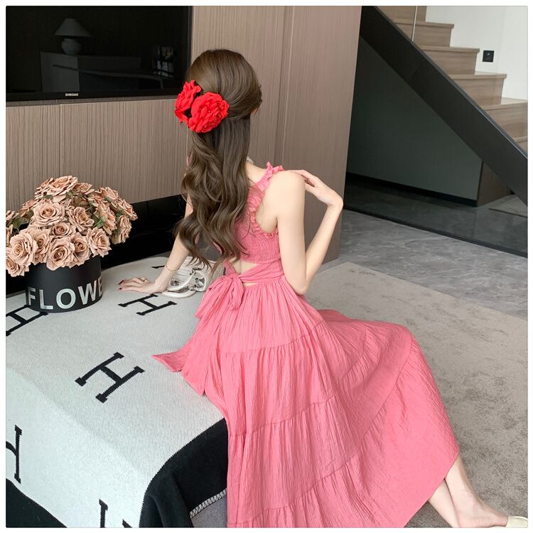 【dress】バックで綺麗キャミワンピース G20256