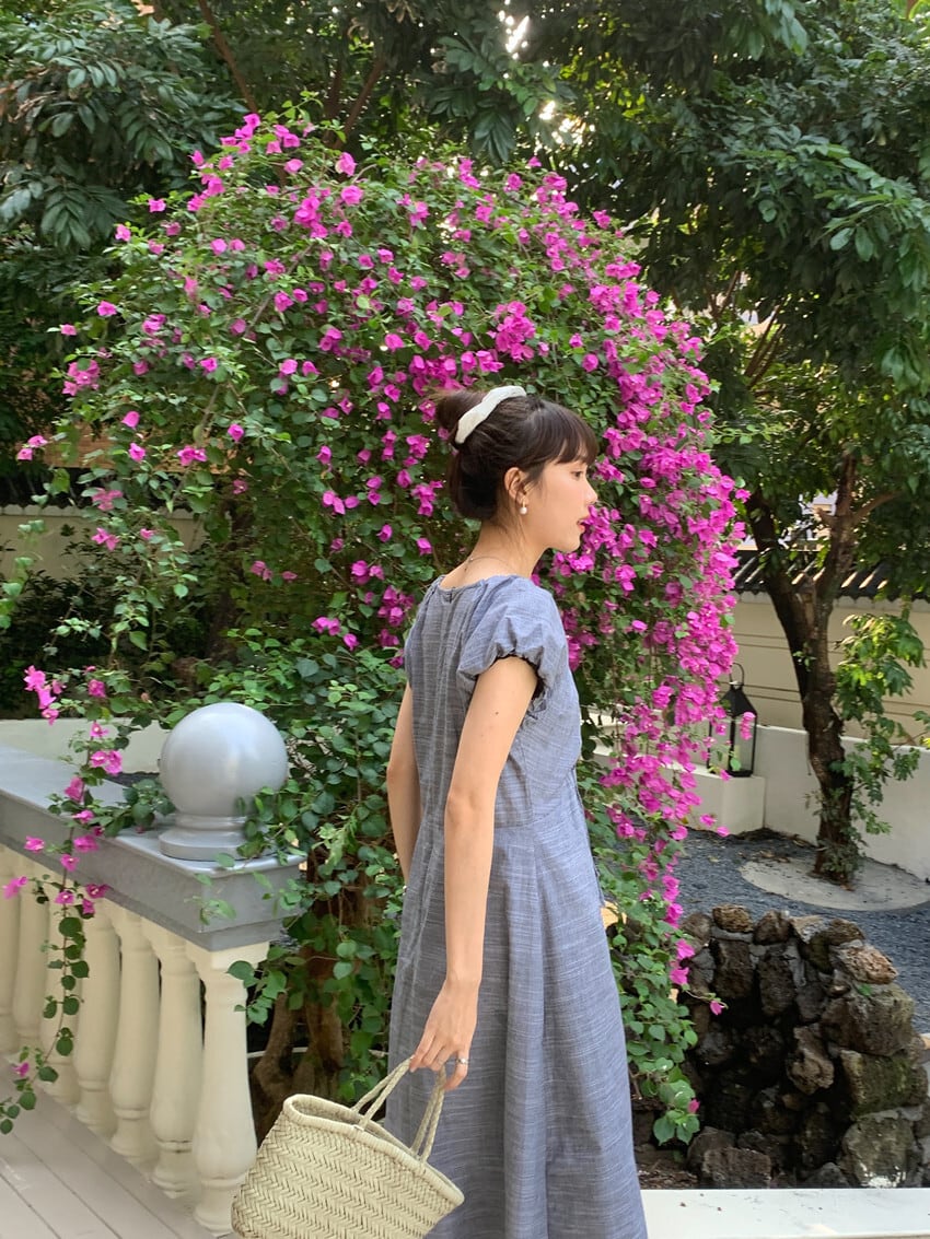 【dress】Vネックワンピース　M24642