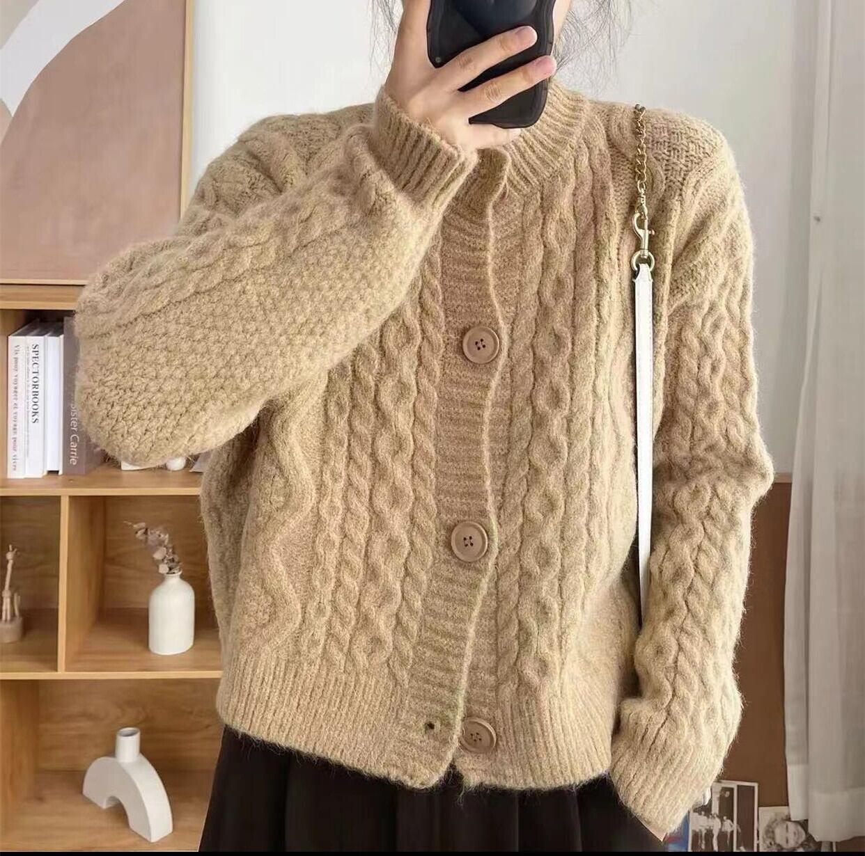 【outer】ニットカーデ　M28654